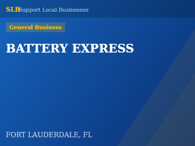 BATTERY EXPRESS — General Business in FORT LAUDERDALE, FL