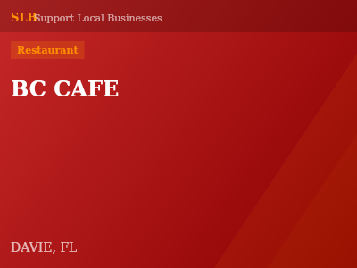 BC CAFE — Restaurant in DAVIE, FL