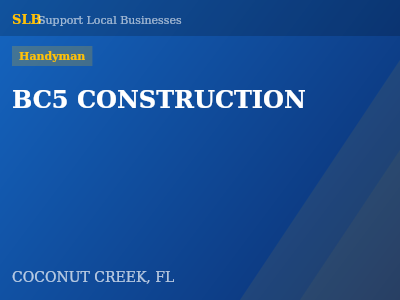 BC5 CONSTRUCTION — Handyman in COCONUT CREEK, FL