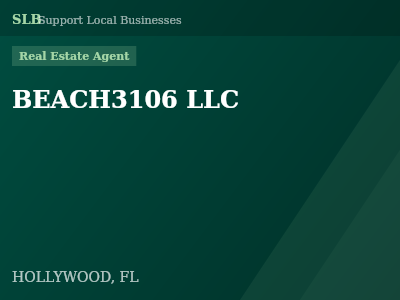 BEACH3106 LLC — Real Estate Agent in HOLLYWOOD, FL