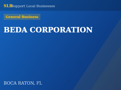 BEDA CORPORATION — General Business in BOCA RATON, FL