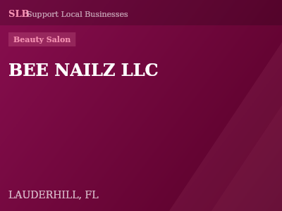 BEE NAILZ LLC — Beauty Salon in LAUDERHILL, FL