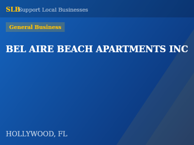 BEL AIRE BEACH APARTMENTS INC — General Business in HOLLYWOOD, FL