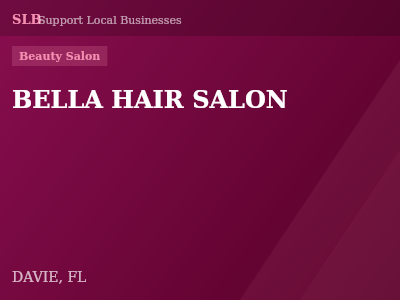 BELLA HAIR SALON — Beauty Salon in DAVIE, FL