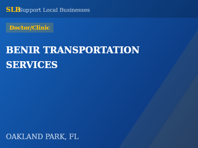 BENIR TRANSPORTATION SERVICES — Doctor/Clinic in OAKLAND PARK, FL