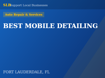 BEST MOBILE DETAILING — Auto Repair & Services in FORT LAUDERDALE, FL