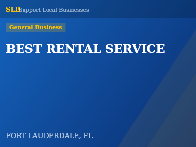 BEST RENTAL SERVICE — General Business in FORT LAUDERDALE, FL