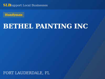 BETHEL PAINTING INC — Handyman in FORT LAUDERDALE, FL
