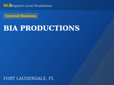 BIA PRODUCTIONS — General Business in FORT LAUDERDALE, FL