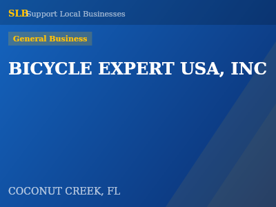 BICYCLE EXPERT USA, INC — General Business in COCONUT CREEK, FL
