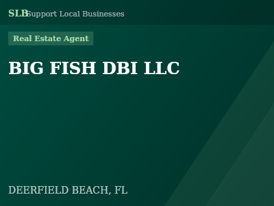 BIG FISH DBI LLC — Real Estate Agent in DEERFIELD BEACH, FL