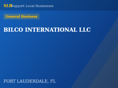 BILCO INTERNATIONAL LLC — General Business in FORT LAUDERDALE, FL