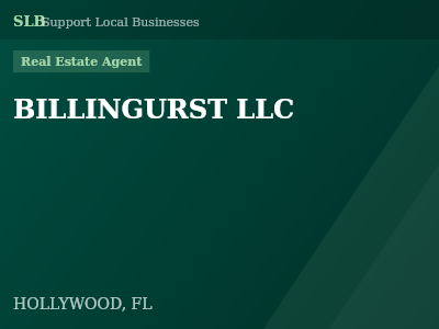 BILLINGURST LLC — Real Estate Agent in HOLLYWOOD, FL