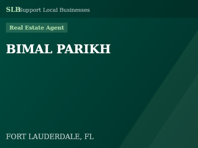 BIMAL PARIKH — Real Estate Agent in FORT LAUDERDALE, FL