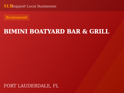 BIMINI BOATYARD BAR & GRILL — Restaurant in FORT LAUDERDALE, FL
