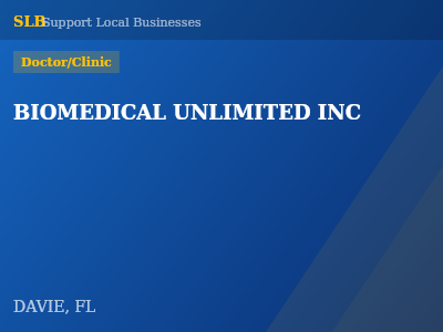 BIOMEDICAL UNLIMITED INC — Doctor/Clinic in DAVIE, FL