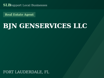 BJN GENSERVICES LLC — Real Estate Agent in FORT LAUDERDALE, FL
