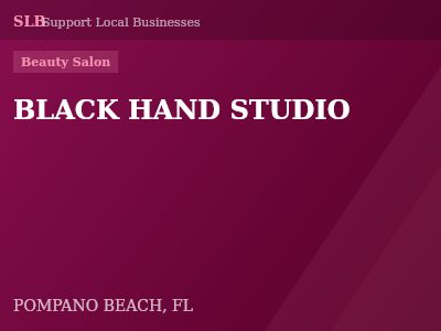 BLACK HAND STUDIO — Beauty Salon in POMPANO BEACH, FL