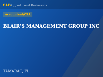 BLAIR'S MANAGEMENT GROUP INC — Accountant/CPA in TAMARAC, FL