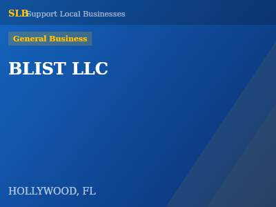 BLIST LLC — General Business in HOLLYWOOD, FL