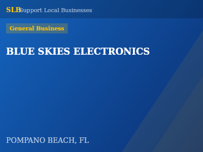 BLUE SKIES ELECTRONICS — General Business in POMPANO BEACH, FL