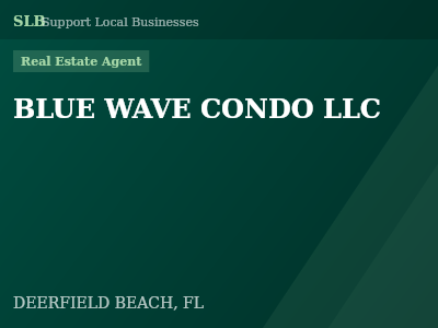 BLUE WAVE CONDO LLC — Real Estate Agent in DEERFIELD BEACH, FL