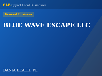 BLUE WAVE ESCAPE LLC — General Business in DANIA BEACH, FL