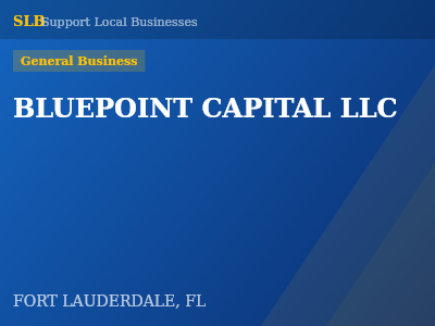 BLUEPOINT CAPITAL LLC — General Business in FORT LAUDERDALE, FL