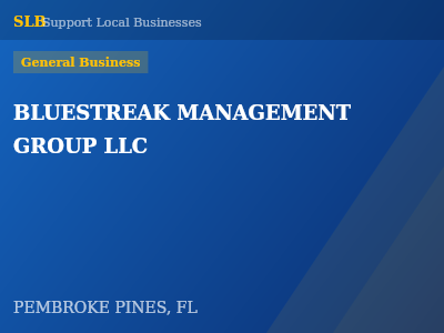BLUESTREAK MANAGEMENT GROUP LLC — General Business in PEMBROKE PINES, FL