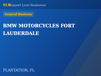 BMW MOTORCYCLES FORT LAUDERDALE — General Business in PLANTATION, FL