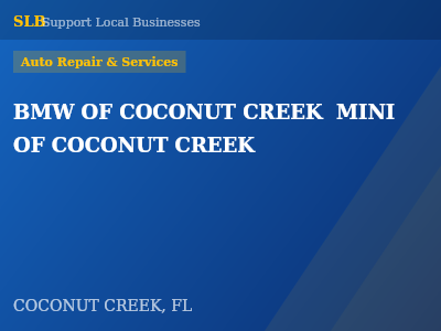 BMW OF COCONUT CREEK  MINI OF COCONUT CREEK — Auto Repair & Services in COCONUT CREEK, FL