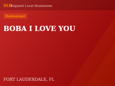 BOBA I LOVE YOU — Restaurant in FORT LAUDERDALE, FL