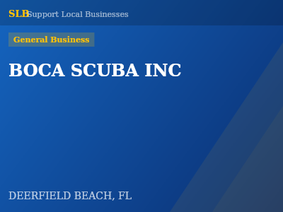 BOCA SCUBA INC — General Business in DEERFIELD BEACH, FL