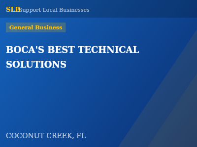BOCA'S BEST TECHNICAL SOLUTIONS — General Business in COCONUT CREEK, FL