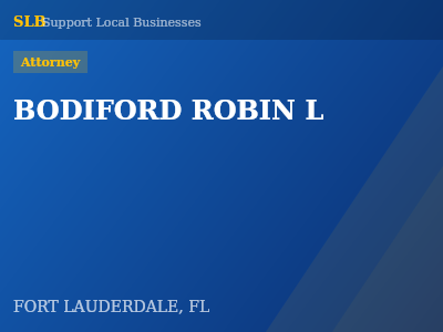 BODIFORD ROBIN L — Attorney in FORT LAUDERDALE, FL