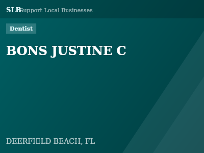 BONS JUSTINE C — Dentist in DEERFIELD BEACH, FL