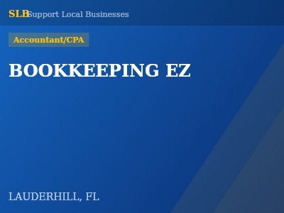 BOOKKEEPING EZ — Accountant/CPA in LAUDERHILL, FL