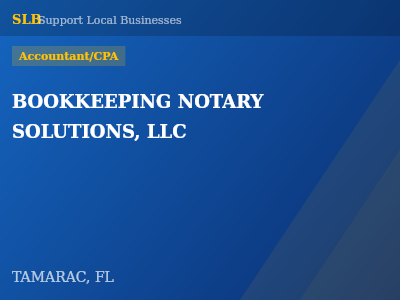 BOOKKEEPING NOTARY SOLUTIONS, LLC — Accountant/CPA in TAMARAC, FL