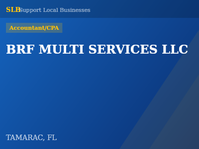BRF MULTI SERVICES LLC — Accountant/CPA in TAMARAC, FL