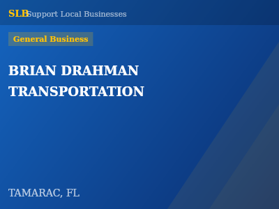BRIAN DRAHMAN  TRANSPORTATION — General Business in TAMARAC, FL