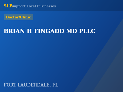 BRIAN H FINGADO MD PLLC — Doctor/Clinic in FORT LAUDERDALE, FL