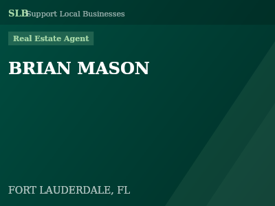 BRIAN MASON — Real Estate Agent in FORT LAUDERDALE, FL