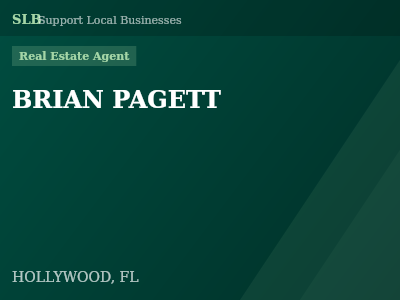 BRIAN PAGETT — Real Estate Agent in HOLLYWOOD, FL