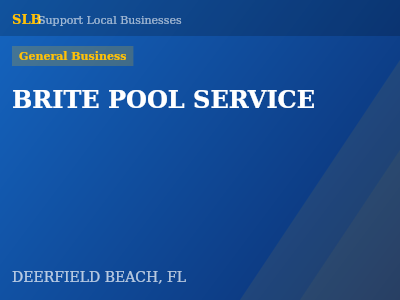 BRITE POOL SERVICE — General Business in DEERFIELD BEACH, FL