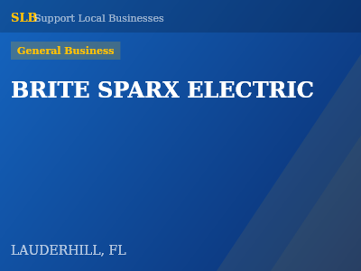BRITE SPARX ELECTRIC — General Business in LAUDERHILL, FL