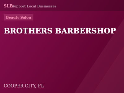 BROTHERS BARBERSHOP — Beauty Salon in COOPER CITY, FL