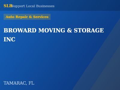 BROWARD MOVING & STORAGE INC — Auto Repair & Services in TAMARAC, FL