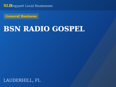 BSN RADIO GOSPEL — General Business in LAUDERHILL, FL