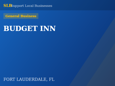 BUDGET INN — General Business in FORT LAUDERDALE, FL