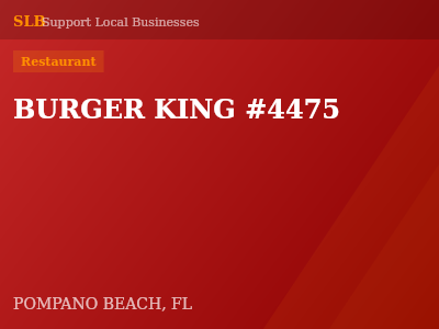 BURGER KING #4475 — Restaurant in POMPANO BEACH, FL